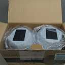 Outdoor Solar Rock Bluetooth Speakers with Colorful Lights, Deep Bass IPX4 Waterproof Speaker, Solar-Powered, TWS Paring, Perfect for Pool Garden and Outdoor Activities - Marble 2 Pack