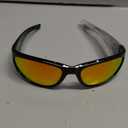 KastKing Raccoon Polarized Sport Sunglasses for Men and Women, Wide Temple Wrap, Ideal for Driving Fishing Cycling Running (J.gloss Black-copper Frame, Copper-orange Mirror)