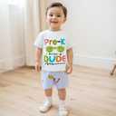 Back to School Clothes Girls Boys School Shirts Short Sleeve Letter Print 2T 3T 4T 5T 6T 7T Girls Boys Tops (White)