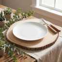Yousoontic 4 Pcs Giant Rustic Round Wood Slices Large Unfinished Natural Wood Round Circles with Tree Live Edge for Crafts Wedding Centerpieces Farmhouse Table Decor(18 Inch)