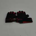 MhIL Workout Gloves for Men  Comfortable Gym Gloves for Men with Enhanced Grip for Safety and Hand Protection  Weight Lifting Protection with Wrist Wraps Support for Performance Boost and Style (Large: 8.1  8.6 / 20.6  22 cm, Red)
