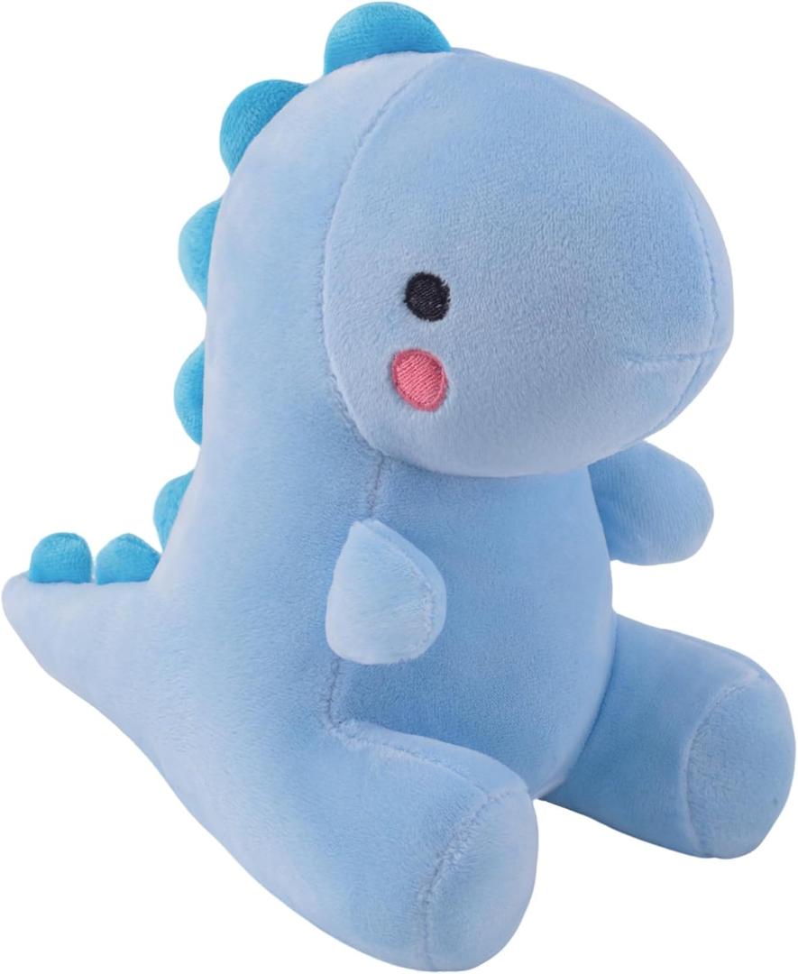 Plush Dinosaur Stuffed Animal Cute Toys Anime Dinosaur Soft Throw Pillow Gift for Children Boys Girls Blue 10.8 inch