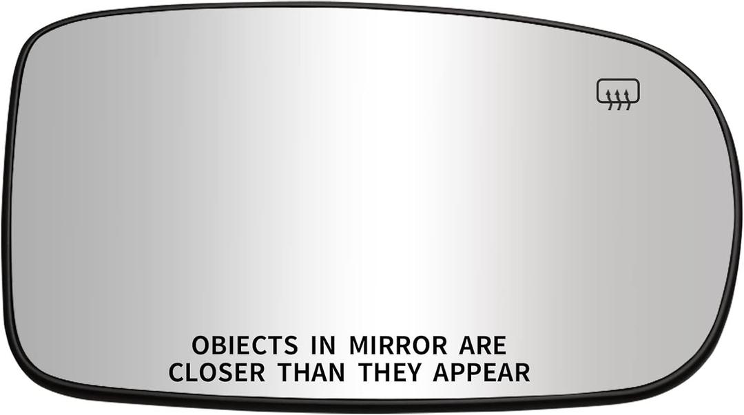 Passenger Side Mirror Replacement for 2011-2017 Chrysler 200, 2012-2021 Chrysler 300, 2011-2021 Dodge Charger, 2012-2021 Dodge Challenger Mirrors Glass - Convex Heated Right Rear View Mirror