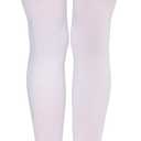 Leg Avenue womens Satin Bow Accent Thigh Highs (One Size, White/Red)