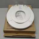 Mayfair NextStep Slow-Close Toilet Seat with Built-In Toddler Potty Training Seat, Removable, White, Round