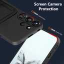 Compatible for ZTE Nubia Red Magic 10 Pro/10 Pro+/10S Pro/10S Pro+ Phone Case Folding Card Holder/Slots Kickstand/Stand Wallet Silicone Protective Cover Case - Black