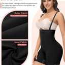 SHAPSHE Fajas Colombianas Moldeadoras Post Surgery Stage 2 Compression Garment Butt Lifting Full Body Shaper with Zipper M
