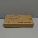 Elevated Cat Bowls, 15 Tilted Raised Cat Food Bowls Wood Pet with Stand Anti Vomiting 2 Stainless Steel for Cats and Puppy