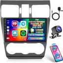 Car Radio Stereo for Subaru Forester Impreza XV WRX STI 2015 2016 2017 2018 Built in Carplay/Android Auto, 9 inch IPS Touch Screen Head Unit Radio with DSP BT GPS FM RDS WiFi 2G RAM 64G ROM