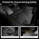 AZYT Floor Mats & Cargo Liner Set for 2020-2026 Cadillac CT5 All Weather Automotive TPE Floor Liners Set Anti-Slip Waterproof Accessories - Black