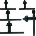 TAODAN 1 Set 5 Sizes Replacement Drill Chuck Key Wrench Premium Steel Drill Clamping Tool Chuck Diameter 1/4 Inch 3/8 Inch 1/2 Inch 5/8 Inch 3/4 Inch