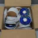 50 Pack Round Sublimation Blank Ceramic Coasters with Cork Backing, 4X4inch Matte Finish Blank Ceramic Tiles Crafts Coasters Pads for Sublimation Transfer Heat Press Printing DIY Crafts