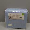 ROYALE LINENS 300 Thread Count 100% Long Staple Combed Cotton Sheet Set - 4 Piece King Bed Sheets - 1 Fitted, 1 Flat & 2 Pillow Cases - Soft Cool & Crisp Sheet Set (King, Stripe Lake Blue)