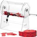 Acrylic Raffle Drum, Clear Raffle Ticket Box with Slot Transparent Raffle Ticket Spinner Cage for Bingo Lottery Games, Raffle Balls Holds 2000 Tickets