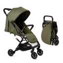Lightweight Travel Stroller for Baby & Toddlers - Easy Fold & Compact Stroller with Canopy, Storage Basket, Multi-Position Recline & Convenient One-Hand Fold (Green)