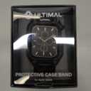 ULTIMAL Rugged Case with Band for Apple Watch 49mm,Compatible with Apple Watch Ultra 3/2/1, Military Grade Shockproof Bumper Cover for iWatch Tactical Band Men (Black, 49mm)