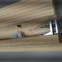 LazBlinds No Drill Cordless Bamboo Roman Shades, 35.5" W × 64" H, Natural