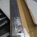 48 * 42in Heavy Duty Adjustable Outdoor Metal Deck Gate with Hinges & Latch