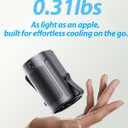 Portable Waist Fan, Shirt Fans Rechargeable with 25H Battery Life, 4 Speed Powerful Belt Fan with 6600 RPM Personal Cool Clip Fans Under Shirt for Men Women Farm Work Outdoor Hiking - Blue