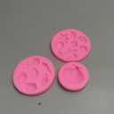 3Pcs Ocean Theme Cake Decorations Kit, Fondant Silicone Molds Set for Seashell, Starfish, Conch, Coral - For Candy, Chocolate, Clay, Resin Crafts