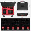 STARTRC Waterproof Hard Carrying Case for DJI Mini 3/4 Pro Fly More Combo, Travel Case for DJI Mini 3 Drone, RC2/RC-N3 Controller,7 Batteries, Other Accessories
