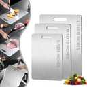 Titanium Cutting Board For Kitchen - 100% Pure Titanium Cutting Boardsand suitable for home kitchen cooking,Durable. ((12inX9in))