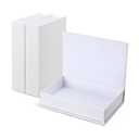 6 Pcs Fake Book Box Neutral Linen Book Box Decorative Faux Prop Storage for Farmhouse Home Decor shelf Table Card Photo DIY Keepsake Gift(8.6 x 6.1 x 1.8 Inch,White)