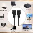 8K HDMI Female to Female Cable, 1FT, high-Speed HDMI Extension Cable, Supports 8K@60HZ, Suitable for Computers High Definition Cable for TV Set-top Box, Female to Female Connector