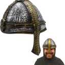 Nicky Bigs Novelties Medieval Nasal Norman Helm Norse Spangenhelm Helme German Gladiator Viking Helm Knight Helmet Spartan Helmet Medieval Renaissance Fair Reenactment Cosplay