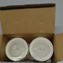 Gmnee 3"x4" Outdoor Waterproof Flameless Candles with Remote and Timers, LED Candles, Battery Operated Candles, Electric Fake Pillar Candles for Patio, Porch, and Lanterns Decor (Ivory, Plastic)