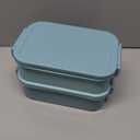 Adults Bento Box with Insulated Lunch Bag, 74oz Capacity 3 Stackable Leak-Proof Bento Box Built-In Utensil and Sauce, PFAS & BPA-Free, Microwave & Dishwasher Safe (Mint Green)
