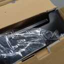 COMESOON Elevated Dog Bowls, 4 Height Adjustable Raised Bowl Stand with 2 Thick 50oz Stainless Steel Food Bowls Non-Slip Feeder Adjusts to 3.7'', 9.2'', 10.75'', 12.36'' Black, (DB-W01) (8" for Medium Dogs)