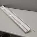 Cordless Light Filtering Mini Blinds for Indoor Windows - 34 Inch Width, 64 Inch Length, 1" Slat Size - Pearl White - Cordless GII Morningstar Window Blinds for Interior by Achim Home Decor