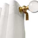 Adjustable 72-144 Inch Luxury Gold Curtain Rods for Windows, 1 Inch Diameter Heavy Duty Curtain Rods,Extra Long Window Treatment Rods, Decorative Drapery Rods with Ball Finials for Living-room