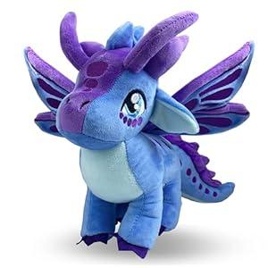 Wings Dragon Plush Toys Stuffed Animal Plushies Cute Dragon Figure Merch Present for Kids Aged 3+ (Purple)