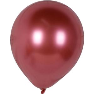 Metal party balloon, used for birthday party decoration and arch decoration wedding birthday graduation carnival Christmas party, 12 inch, quantity Count of 50 (Red)