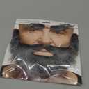 Mustaches Self Adhesive, Novelty, Realistic, Traper Fake Beard Fake Mustache and Fake Eyebrows, Black Color