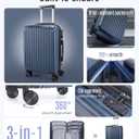 LIGHT FLIGHT 3 Piece Luggage Sets With Spinner Wheels Hardshell TSA Lock | Durability, Spinner Wheels, Hardside Lightweight, TSA Lock, Durable, PC+ABS, Mobility