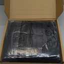 Amazon Basics Lightweight Super Soft, Breathable Wrinkle-Free Microfiber 4 Piece Bed Sheet Set with 14-Inch Deep Pockets, King, Black, Solid