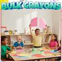 Bulk Crayons 100 Pack (25 Sets of 4) - Individually Wrapped Crayons Party Favors for Kids, Restaurants, Classrooms, Birthday Goodie Bags, School Supplies, Travel, Toddler Coloring, Non-Toxic
