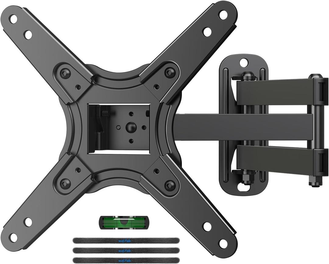 Suptek Full Motion TV Monitor Wall Mount for Most 13-42 Inch LED LCD Flat Curved Screen TVs & Monitors, Articulating Arms Swivel Tilt Extension Rotation, Max VESA 200x200mm up to 44lbs, MA1345