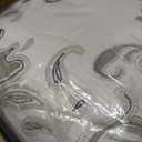 Whale Flotilla Reversible Printed Quilt King Size, Extra Soft Boho Paisley Floral Bedspreads for Bed Lightweight King Quilt Bedding Set Coverlets with 2 Pillow Shams for All Seasons, Bone Grey (King(96"x104"))