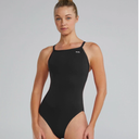 TYR Womens Durafast Diamondfit One Piece Swimsuit, Medium, Black 