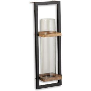 Signature Design by Ashley Wood and Metal Wall Candle Sconce, Colburn