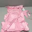 Womens Lingerie Silk Nightgowns for Women Long Babydoll Chemise Lace Sleepwear with High Split S-XXL (Light Pink)