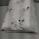 2 x Halloween Pillow Covers 18x18 inch Set of 2 White Cat Ghost Throw Pillow Cases Soft Plush Faux Fur Wool Couch Cushion Case for Home Decor Chair Sofa Bedroom Living Room (Cat Ghost)