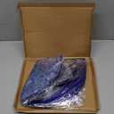 uxcell 16Pcs Blue Disposable Round Placemats, 33cm/13 Metallic Glitters Foil Thin Mesh Table Mats Pressed Foil Table Doilies Decor for Party Weddings Christmas Thanksgiving