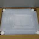 Kitsure Thicker & Sturdier Shoe Boxes - 12 Pack White Clear Plastic Foldable Storage Organizer with Magnetic Door, Reinforced Heavy-Duty Design for Sneakers, Toiletries & Accessories, 13.2" x 9.8" x 7.3"