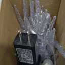 (New) Outdoor Icicle Lights, 16.2Ft 40 LED Twinkling Icicle String Lights, Connectable 40 Tubes Chrisitmas Lights, Waterproof Hanging Christmas Ornament Plug in for Wedding, New Year, Home Decor