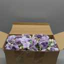 Crowye 16 Bundles Artificial Peony Silk Flower Hydrangea Fake Peony Bouquet Elegant Faux Flowers with Stems for Wedding Table Centerpiece Party Home DIY Decoration (Purple)